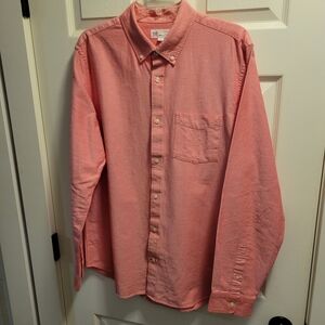 Men's Large GAP Slim Fit Oxford Shirt in Cerise Pink